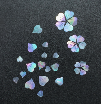 Plum Blossom Petal Mother-of-Pearl Inlay Sheets White Butterfly Shell Luminous Shell Pearl Mother-of-Pearl Lacquerware Lacquer Painting Art Inlay Materials