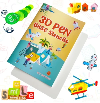 3D Pen Drawing Book Templates Children's Tracing Sheets 3D Paper Model Drawing Sheets Art and Craft Teaching Patterns