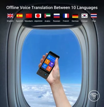 W12 Voice Translator 144 Language 3.7Inch Intelligent Real-t