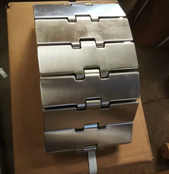 Custom Flat Top Chain: Single or Double Hinge Straight and Curved Conveyor Stainless Steel Chain Plate for Industrial Assembly Lines
