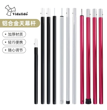 Vidalido Canopy Sunshade Tent Support Poles, Accessories, Entrance Pole, Painted Iron Pole 2.8 Meters