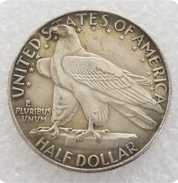 Handcrafted Vintage-Style Aged Alloy Replica Prop: US Half Dollar CONN Silver Commemorative Coin Gift