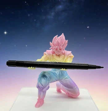 Super Saiyan Pen Holder and Cup - New Sun Wukong Figurine Decor, 3D Printed Desktop Stationery Storage, Personalized Creative Design