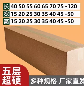Custom Extra-Long Cardboard Boxes - Wholesale 5-Layer Square Packaging with Logo Printing
