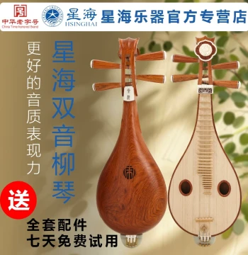 Boya Series Video Selection Xinghai Professional Liuqin for Exams and Performance Rosewood Pterocarpus Macrocarpus Dual-Tone Polished