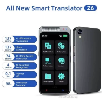 Portable Audio Translator Smart Voice Translation Z6 Support