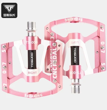 Tas Captain Bicycle Pedals Three-Bearing Axle Footrests Mountain Road Bike Aluminum Alloy Anti-Slip Universal Pedals
