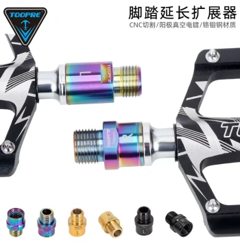 TOOPRE Bicycle Pedal Extender - Extended Axle Crank Adapter for Mountain and Road Bikes