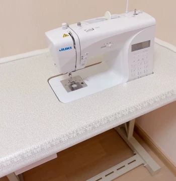 Home Sewing Machine Table & Stand - Customizable Embedded Extension Flat Top Board with Hole Patterns for Small Electric Desktop Models
