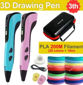 Kids 3D Printing Pen with 1.75mm PLA Filament