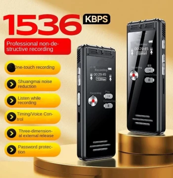 128GB Mini Voice Recorder Sound Activated Line-in Line Dicta
