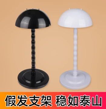 Wig Stand Black Stand Thick Base for Stable Wig Placement Strong 3D Effect Wig Block Stand