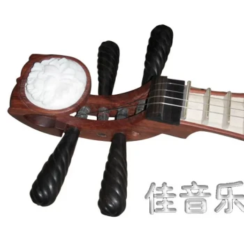 Professional Liuqin Instrument - High-End Rosewood Model with Shell Carving and Ebony Tuning Pegs