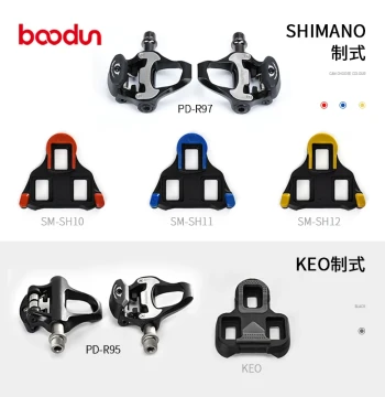 boodun Road Mountain Cycling Shoe Cleat Accessories Bicycle Pedal Cleats Compatible SPD Shimano