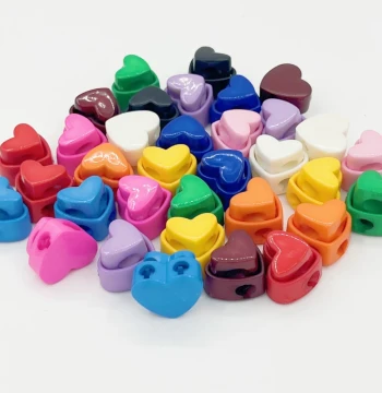 Drawstring Buckles Elastic Adjustment Snap Lock Heart Spring Pig Nose
