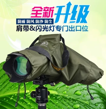 Yeud Rain Cover for Mirrorless and DSLR Cameras, Dust and Sand Proof Protective Sleeve for Canon and Nikon