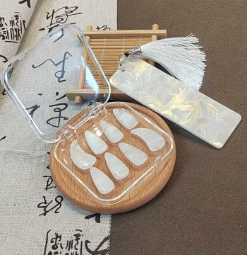 Guzheng Picks Set Wrapped with Storage Board for Beginners and Professionals