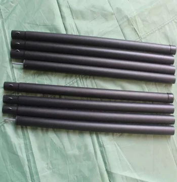 Canopy Support Poles for Outdoor Tent Vestibule, Thickened Painted Iron Tube Folding Convenient Support Rods, 2 Pieces