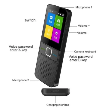 Newest Upgrade 137 Language Translator Smart Translator T10