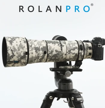 ROLANPRO Lens Coat for Nikon Z 180-600mm, Digital Camouflage Pattern