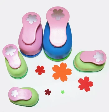 Flower Paper Punch for Kids - Educational Scrapbooking Tool, DIY Craft Embosser and Flower Cutter