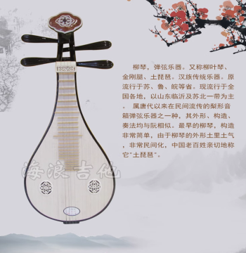 Liuqin Practice Instrument, Toona Wood, Direct from Manufacturer