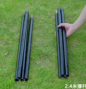 Outdoor Canopy Support Pole, Adjustable Height Thickened Telescopic Column for Camping Tents and Sun Shelters