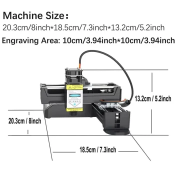 Mini Laser Engraver 24W Engraving Machine for Wood Cutting A