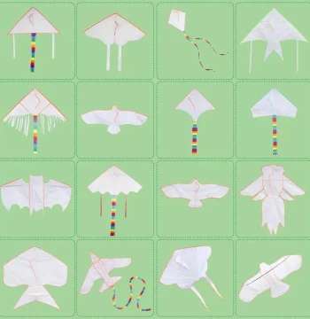 DIY Kite Making Kit, Craft Materials with Tutorial, Blank Painting and Coloring Activity, Self-Made 2027 New Model