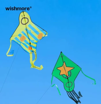 wishmore Original Quirky Cute Handheld Creative Adult Kite with Reel for Light Breezes