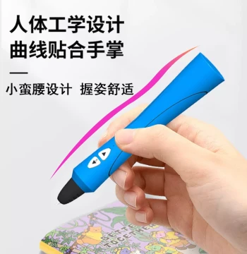 Sandi EU Standard Low-Temperature 3D Printing Pen for Elementary Students - Kids' 3D Stereo Drawing Pen with Full Consumables Kit