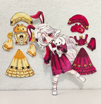 Transfer Student Dorothy Full-Articulation Paper Doll Kit Little Bull Fairy Egg Big Magician Birthday Gift