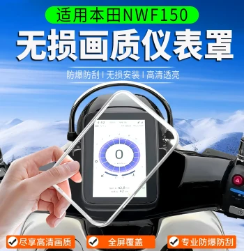Instrument Cluster Cover Protector for Wuyang Honda NWF150: Tempered Glass Film and Modification Accessories