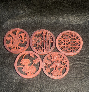 Small Leaf Red Sandalwood Gaohu Sound Window Reclaimed Old Wood from Demolished Houses.