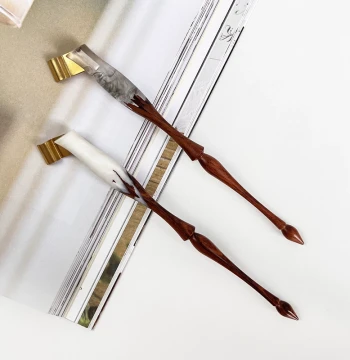 English Calligraphy Dip Pen with Segmented Barrel, Adjustable Slanted Nib for Roundhand, Spencerian, ES, and Flourished Scripts