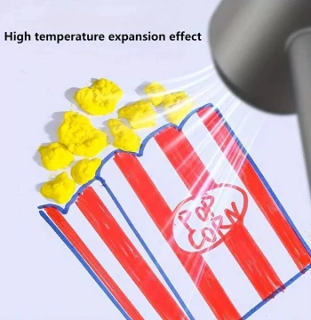 6 PCS Popcorn Pen Magic Bubble DIY Graffiti Pen 3D Expansion