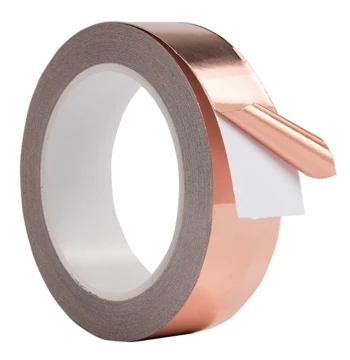 Single-Sided Conductive Copper Foil Tape: Pure Copper 0.06mm, Signal Enhancement, Shielding, High Adhesion, Ultra-Thin, Universal Use