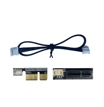 Proprietary PCIE Extension Cable for Our Power-On Card, Non-Standard to Standard Adapter