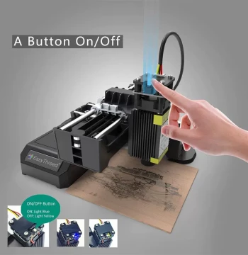Mini Laser Engraver 24W Engraving Machine for Wood Cutting A