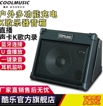 Kule BP40 Professional Acoustic Guitar Singing Amplifier, Saxophone and Keyboard Outdoor Busking Speaker for Electronic Wind Instruments, Rechargeable