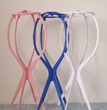 High-Quality Wig Stand Support - Vibrant Colored Wig Display Rack