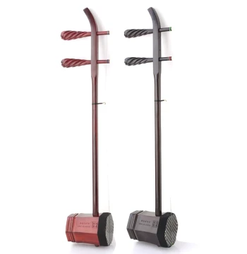 Chunle Wooden Jing Erhu - Xipi & Erhuang Tuning, Red Sandalwood, Dual-Use for Pihuang Opera Accompaniment