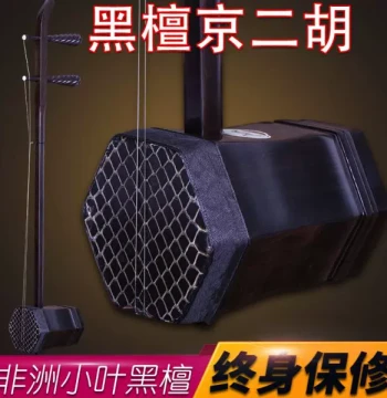 Ebony Jing Erhu, Xipi Erhuang Jing Erhu for Peking Opera Accompaniment, Professional Performance, Full Accessory Kit Included