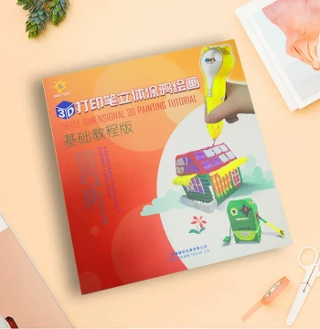 New 3D Printing Pen Tutorial Book, 3D Children's Stereoscopic Drawing Pen Accessories, Transparent Tracing Board, Graffiti Sketchbook