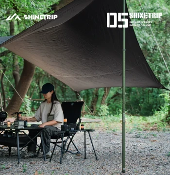 ShineTrip Outdoor 05 Series Telescopic Awning Pole Aluminum Alloy 2.8m Portable Tent Canopy