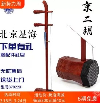 Beijing Xinghai Xipi Jing Erhu Instrument 87022X African Rosewood Raw Polished Popular Performance Erhu