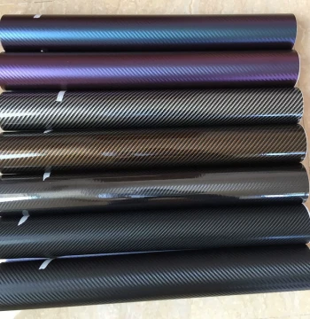 Bicycle Stickers - Carbon Fiber Black Film Chameleon Color-Shifting Waterproof DIY Wrap for Road Bikes and Kids' Bikes