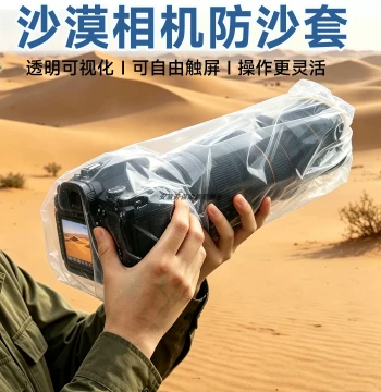 Universal Desert Sand-Proof Camera Cover for Canon, Sony, and Nikon DSLRs with Telephoto Lenses