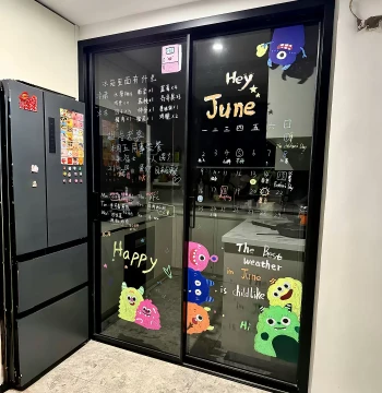 Erasable Liquid Glass Graffiti Pen, Home Sliding Door Message Marker, Kitchen Trace-Free Remodeling Brush