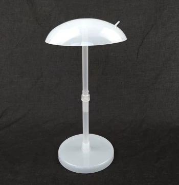 Plastic Wig Stand Adjustable Height Support for Window Display Hair Pieces and Wig Simple Showcase Rack